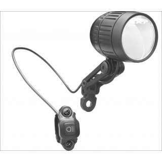LED-Scheinwerfer / Frontleuchte "Lumotec IQ-XM" 170 LUX mit Fernlichtfunktion