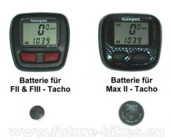 Batterie für Tacho Max II