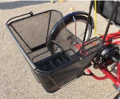 Fahrradkorb / Korb BASIL Lesto für Gepäckträger für Lanztec Sesseldreirad  Maße: ca. H32 x B41,5 x T27 cm - abnembar für hinten (auf Gepäckträger)