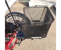 Fahrradkorb / Korb BASIL "Lesto" HINTEN (Gepäckträger) für Lanztec Sesseldreirad, Maße: ca. H32 x B41,5 x T27 cm - abnehmbar