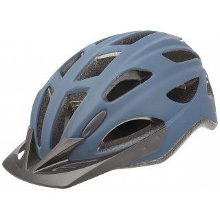 Helm / Fahrradhelm "City Go", Gr. L (58-61cm), Quicksafe, LED-Licht, 2 Modi, blau-matt