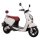 E-Bee 2.0 45 Km/h Moped weiß 3.000W Radnaben- Motor SFM-Bikes 1 Akku à 60V20Ah