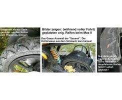 Reifen "Sicherheitspaket" 4-teilig* für Max II (Reifen mit Pannenschutz, Schlauch etc. pp)