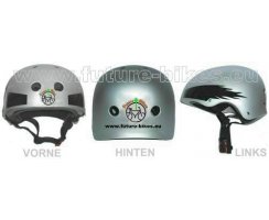 Helm "Future-Bikes" in silber, schwarz oder blau