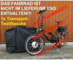 Transporttasche für Klapprad 20" z.B. Kobold Compact Foldi Onyx
